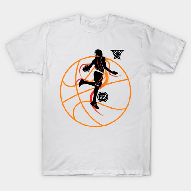 basketball team T-Shirt by logo desang